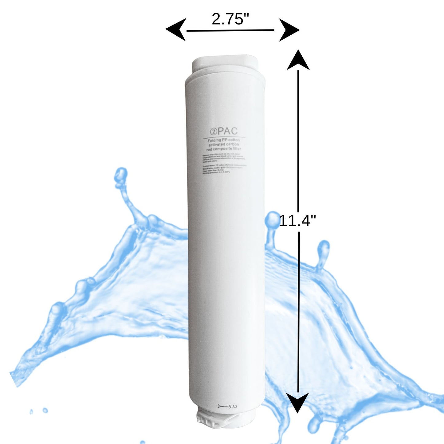 TRITON H2O RO  PAC Filter replacement 2, Folding PP Cotton Activated Carbon Rod Composite Filter